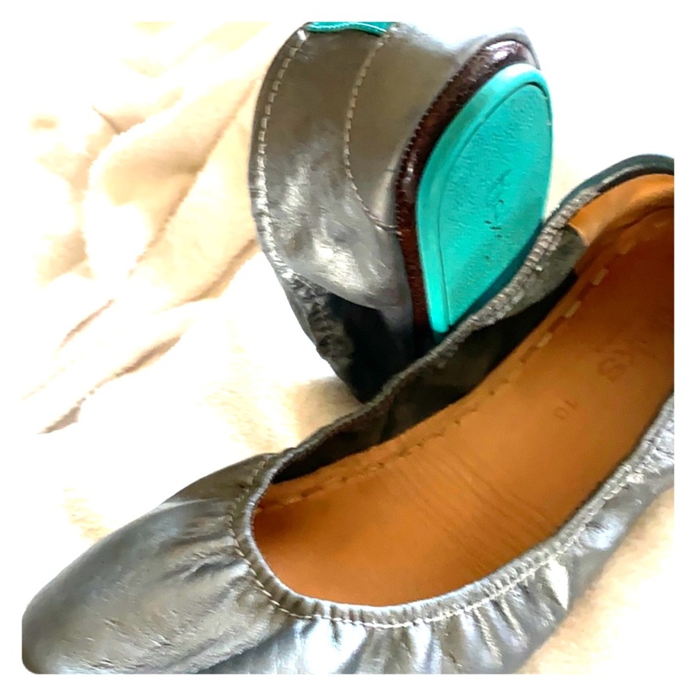 Tieks Metallic Pewter